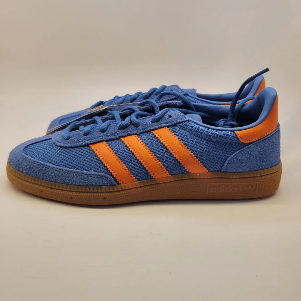 Adidas Handball Spezial Mens Shoes Focus Blue Orange Gum JH5445 Size 8